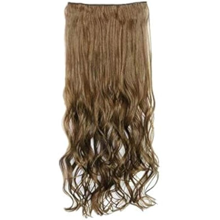 DILLARDS 5 Clip Hair Patch Brown Curly Hair - Image 3